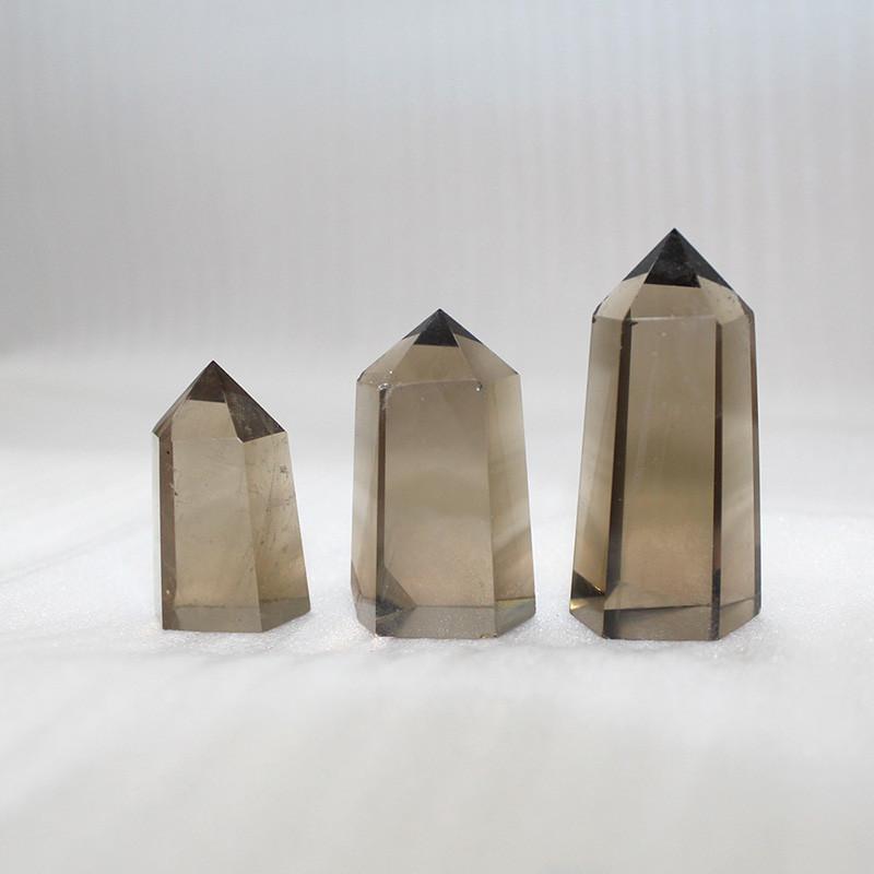 Натуральный дымчатый цитрин кварц обелиск кристалл палочка точка уникальный исцеляющий домашний декор подарок с элегантным дизайном