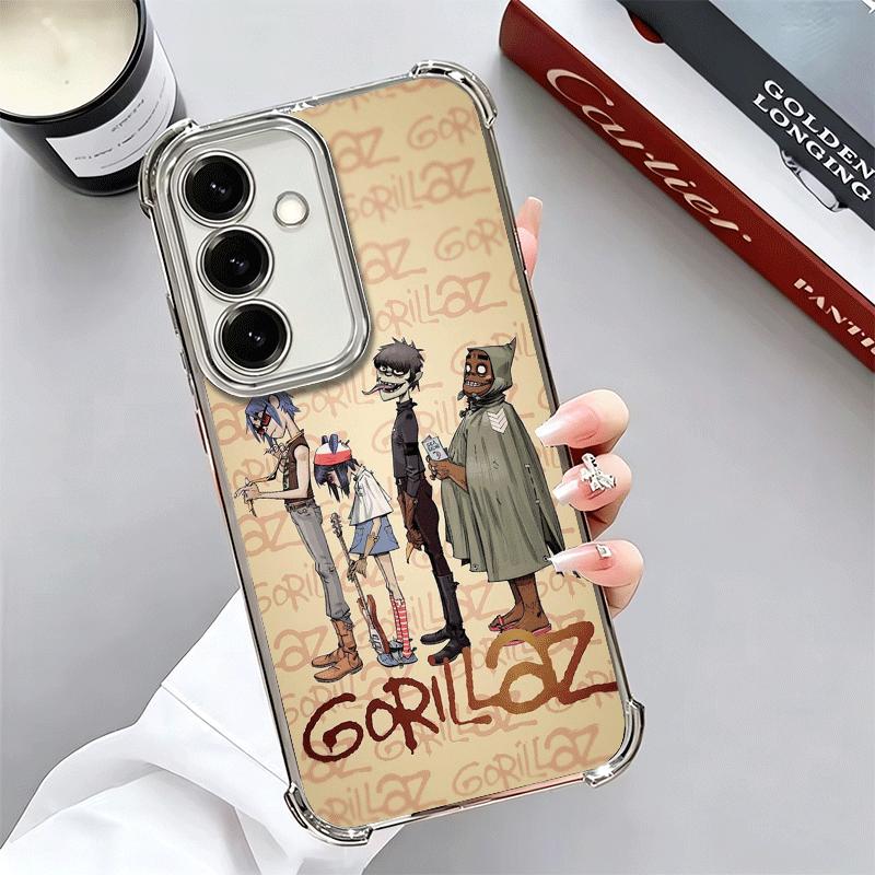Мягкий аниме чехол для телефона G-Gorillaz для Samsung A17 A27 A07 A37 A57 A16 A56 A15 A55 A14 A54 A13 A53 A26 A36 A25 A35 A24 A34 A23 A33