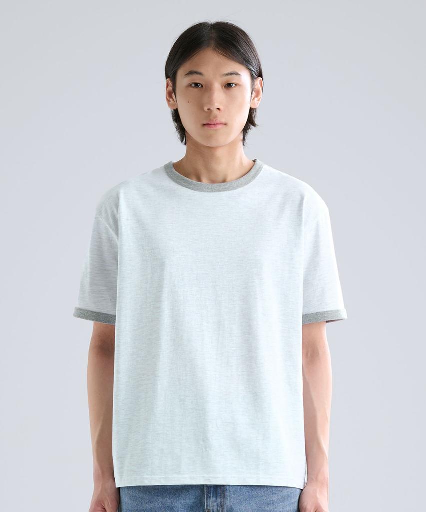 ZPLISH Tl Cotton Ringer Half Tea Light Grey