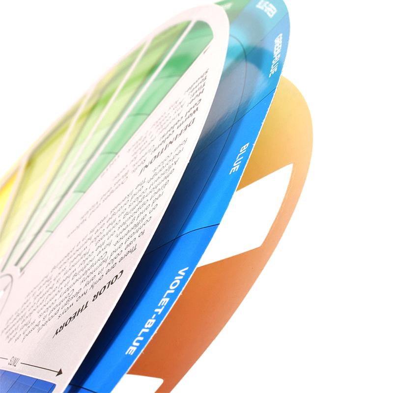 Колесо для смешивания цветов на бумажной карте Круглый центральный круг вращается Татуировка Ноготь