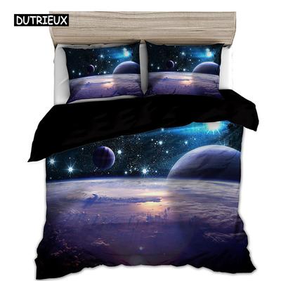 Комплект постельного белья Space star 3d Galaxy Single double Twin/Queen 2pcs/3pcs комплекты постельного белья Universe Outer Space Themed
