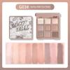 Gogo Tales Gogo Dance Nine-Color Eyeshadow Palette Earthy Milk Tea Color Matte Pearl Daily Autumn Winter Gray Pink Palette