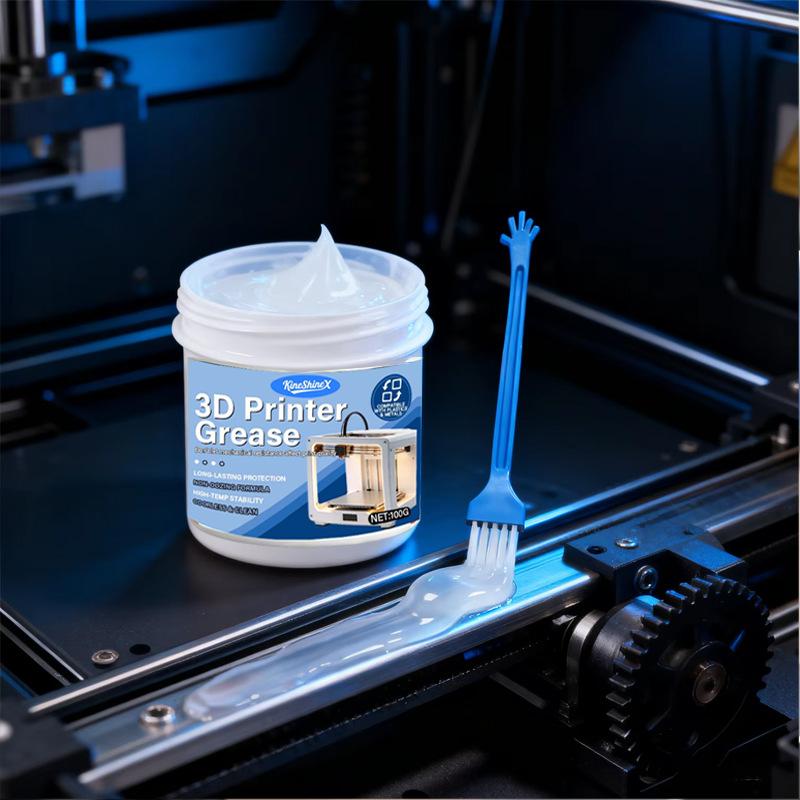 3D Printer Grease - High Temp, Corrosion & Noise Resistant - For Rails, Screws, Bearings - Safe for Plastics & Metals (100g)