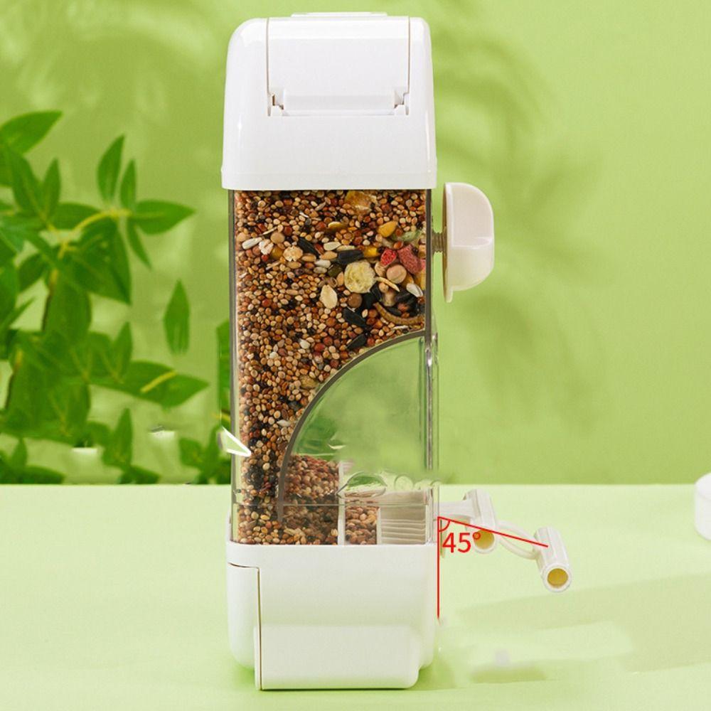Convenient Bird Feeder Transparent Bird Food Box Bird Hanging Food Dispenser Outdoor