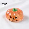 Glitter Pumpkin Desk Toy 1/4Pcs Halloween Stress Relief Toy, Smiling Head Squeeze Clear Fidget Office for Relieve Anxiety Sparkly