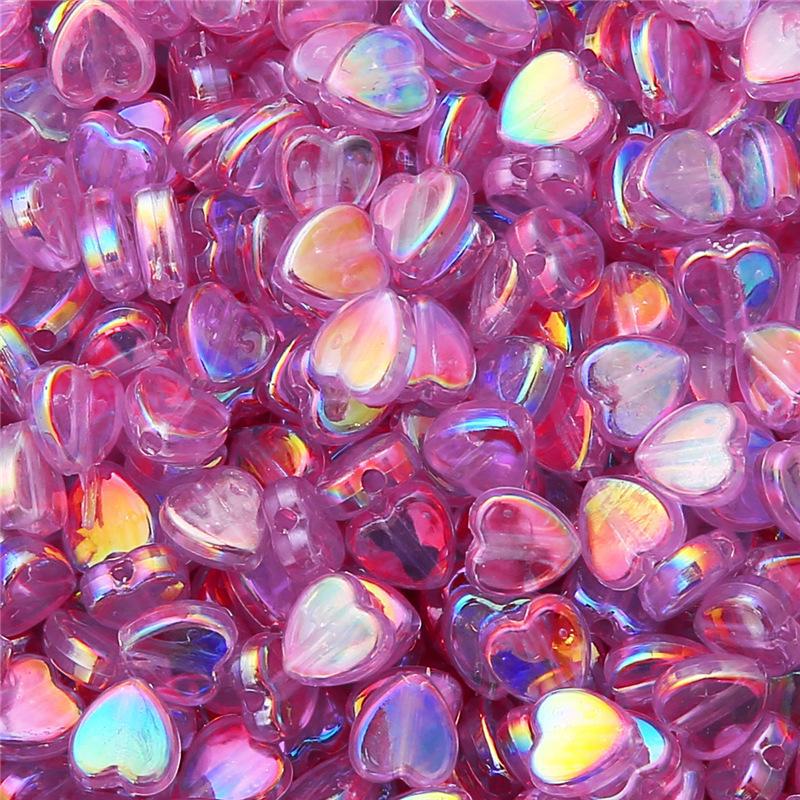 Прозрачные бусины AB Star & Heart ручной работы: Аксессуары для DIY