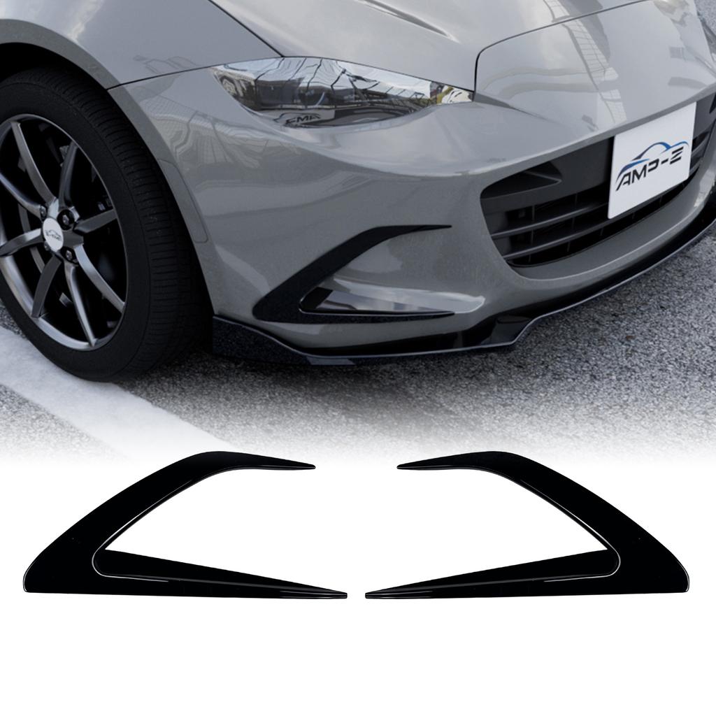 Front Bumper Side Air Vent Trims For Mazda MX-5 MX5 ND Miata 2016-2025 Fog Light Cover Intake Frame Canards Spoiler Splitter Kit