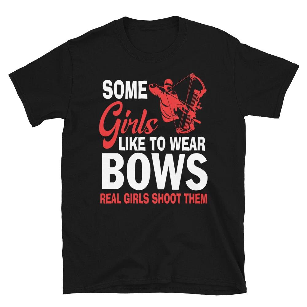 Archery Girl Shoot Bows Hunting Outdoors Nature Hunter T-Shirt