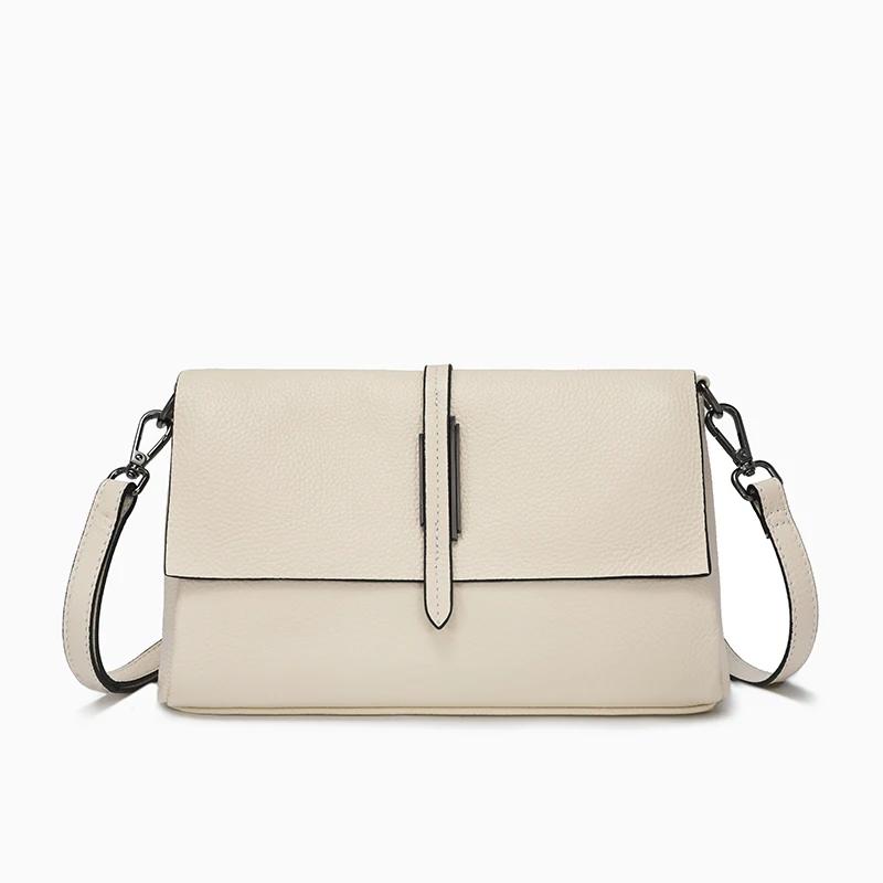 Women's Genuine Leather Messenger Bag Soft Leather Shoulder Functional Bag