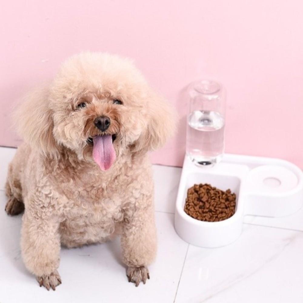 Moisture-proof Automatic Water Bowl Feeder Dual-use Corner Pet Food Dish Drinking And Feeding