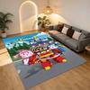 Robocar Poli Living Room Nonslip Area Rug Soft Carpet For Bedroom Game Playroom Sofa Office Home Decor Doormat Christmas Gift C926550