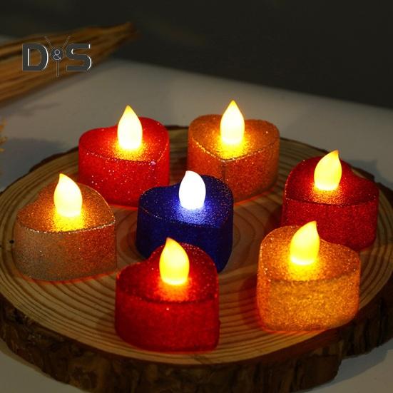 12Pcs Flickering Flameless Candle Lights Battery Operated LED Tea Light Realistic Wicks Light Decoration for Home Table Decor