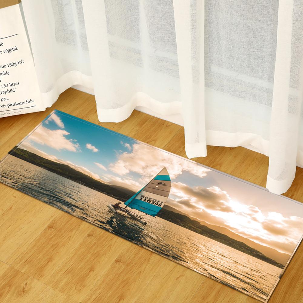 Landscape Toilet Absorbent Door Mat Bathroom Non-Slip Mat Bedroom Living Room Floor Mat Carpet