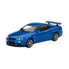MINI GT 1/64 Nissan Skyline GT-R R34 V-Spec Bayside Blue (Right-Hand Drive) Finished Product