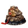 Rotating Golden Toad Wealth Figurine for Home or Office Decor