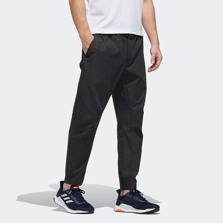 adidas Мужские джоггеры с текстурированной саржой, черные FM9372