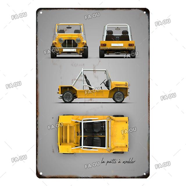 Super Car Retro Metal Poster Board Garage Vintage Decorative Tin Sign Auto Club Wall Art Plaque for Modern Home Decor Aesthetic