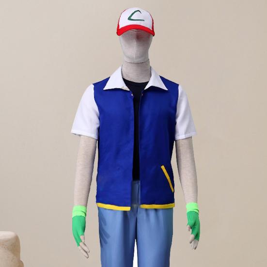 3 шт./компл. аниме-костюм для ролевых игр, куртка, перчатки, шляпа, комплект повседневной одежды, вечеринки, фестивали