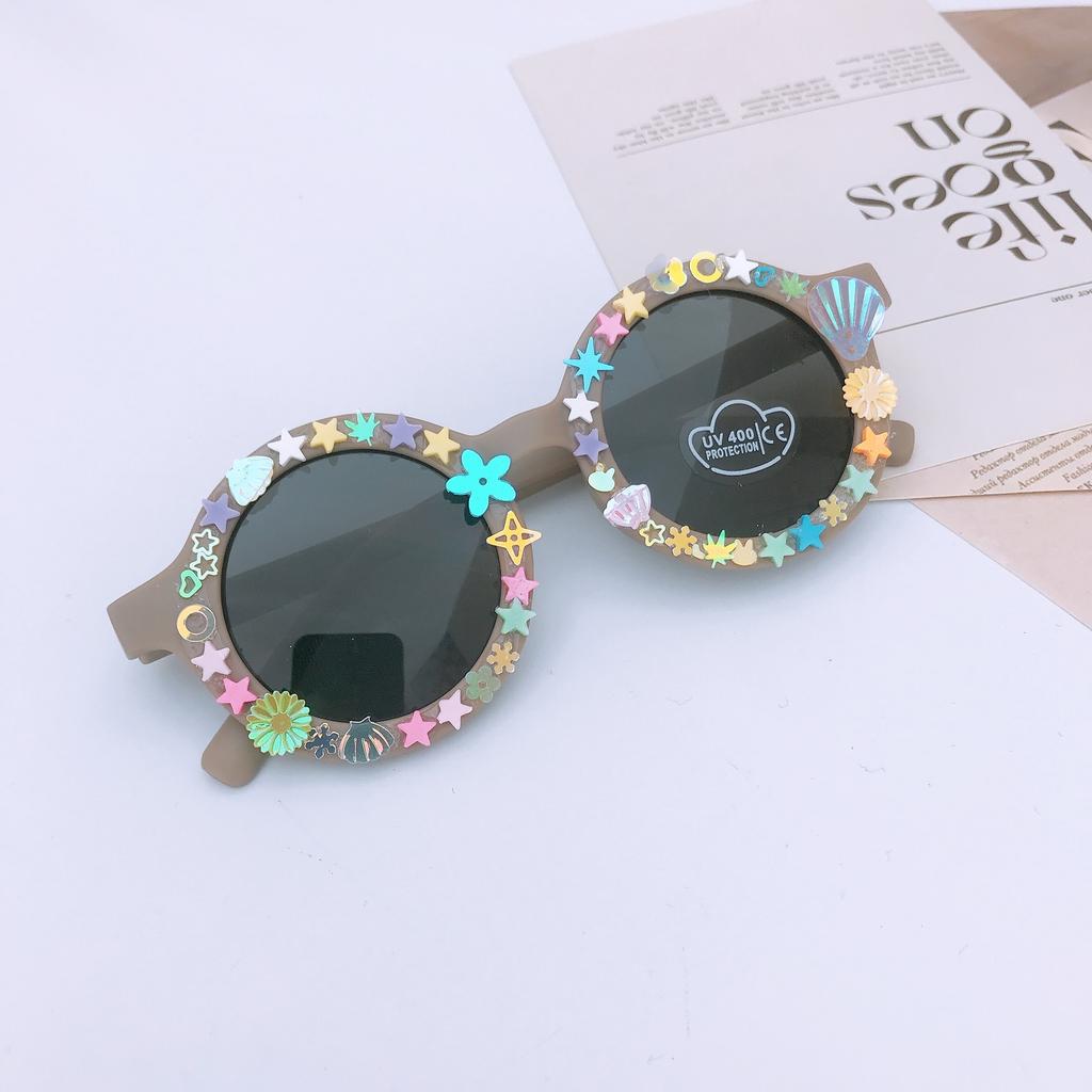 Детские солнцезащитные очки Diy Cute Glasses Ocean Piece Jewelry Accessories Beach Sunglasses Girls Glasses