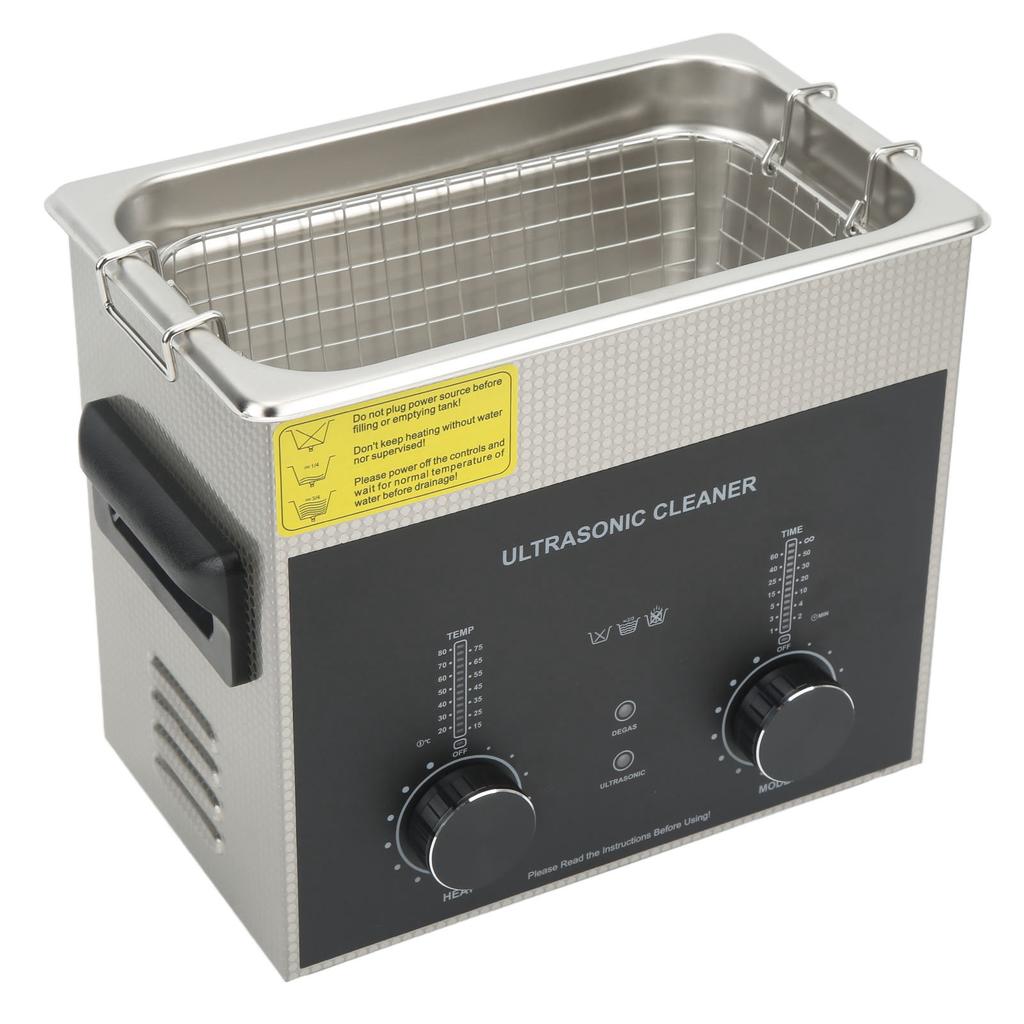 Ультразвуковая очистительная машина 3L из нержавеющей стали 304, профессиональный очиститель ювелирных изделий с режимом дегазации