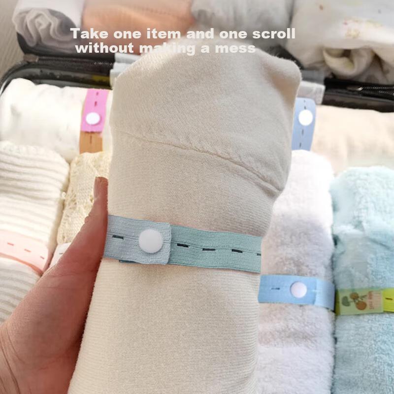 Xinqin Elastic Band, Luggage Packing Strap, Clothes Storage Organizer, Pants Leg And Curtain Binding Strap, 40 Pieces Per Pack