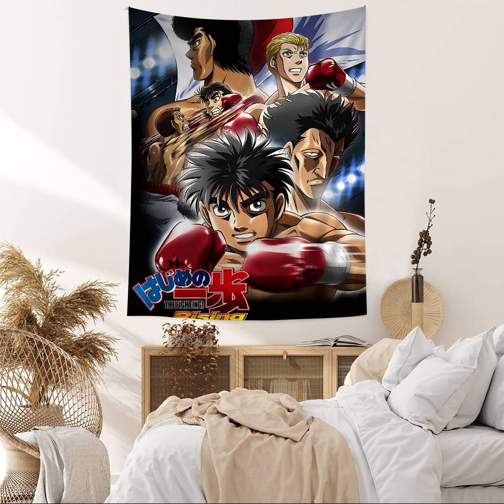 Hajime No Ippo Anime Chart Tapestry For Living Room Home Dorm Decor Art Home Decor