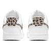 Nike Court Vision Low Leopard Swoosh - Белые женские кроссовки Desert-Sand Black DD9665-100