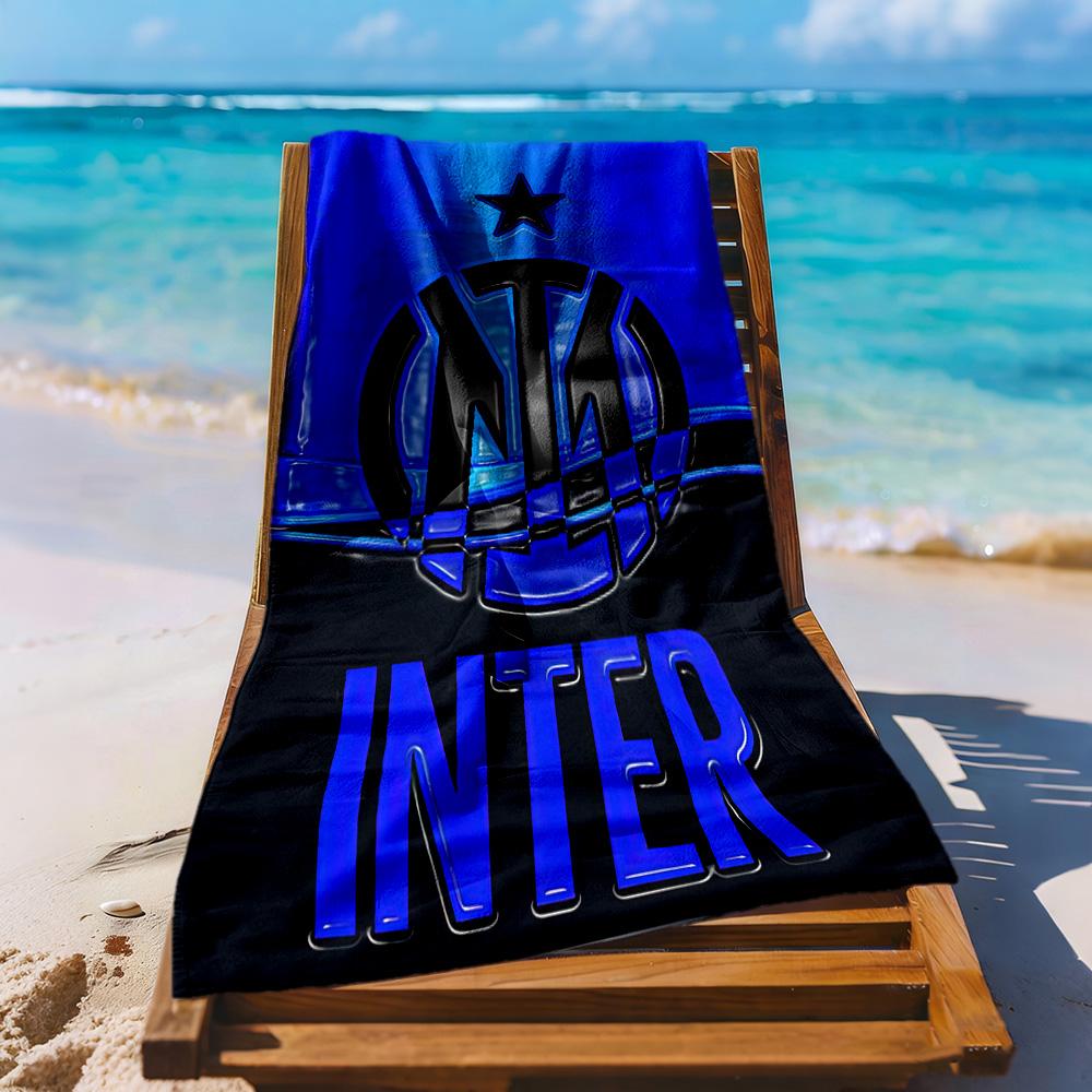 Inter Milan Beach Towel Super Soft Absorbent Comfortable Lightweight