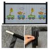 Yousheng 1 Set Baby Safety Gate Stretchable Cartoon Pattern Mesh Home Door Stairway Child Safety Gate Net Daily Use
