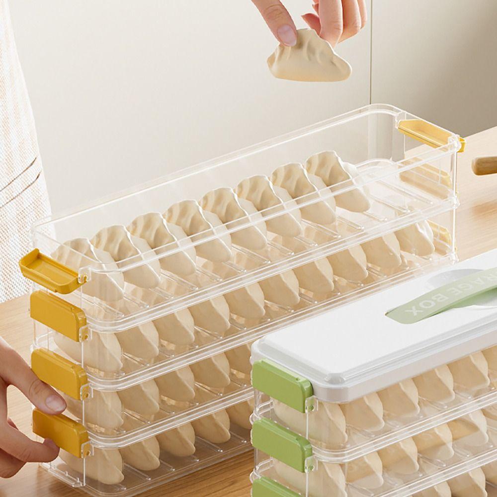 Контейнер для хранения пельменей 'Keep Fresh' 3 слоя, контейнер для еды, портативный контейнер для спагетти для кухни