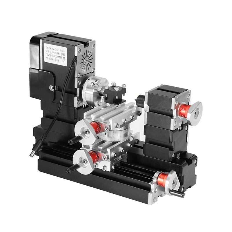 Мини-вращающийся токарный станок по металлу, 12 В постоянного тока, 60 Вт, 12000 об/мин, DIY, токарный станок по дереву, токарный станок по дереву, набор инструментов для изготовления моделей, фрезерный станок