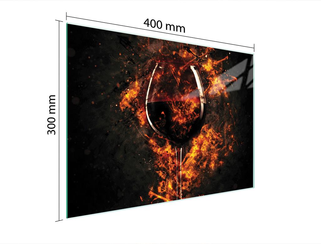 SZKLANA DESKA DO KROJENIA 40x30 WINO