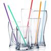 300PCS Colorful Plastic Disposable Large Drinking Straws For Pearl Bubble Milk Tea Smoothie Drink Party Supplies Bar Accessories