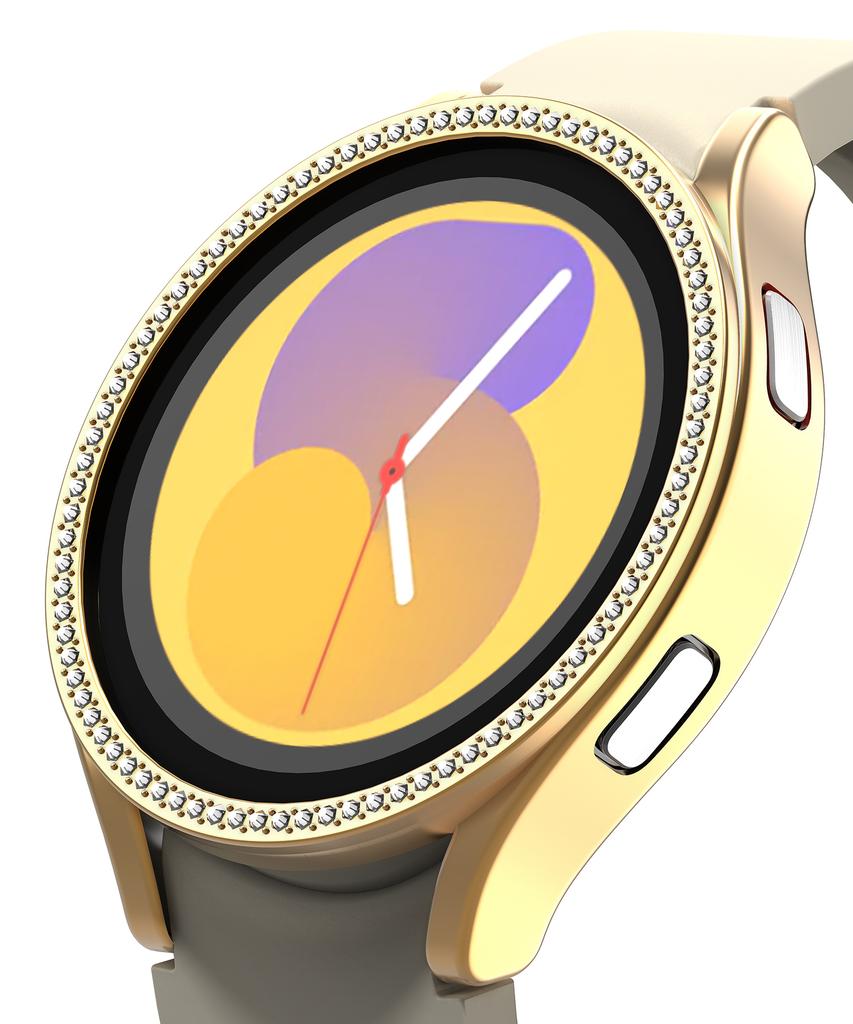 Nuateu [6Цветов] Жесткий бампер-чехол из кубического циркония для Galaxy Watch 5/4 40/44 мм