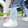 1 пара водонепроницаемых бахил из ПВХ ткани, противоскользящий дизайн, водонепроницаемые чехлы для обуви, нескользящая резиновая подошва, светоотражающая подошва, чехлы для обуви