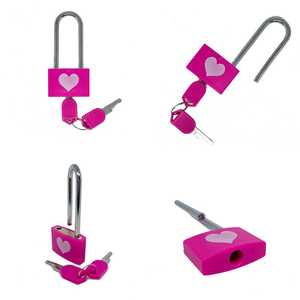 Современный минималистичный АБС медь День святого Валентина навесной замок длинная дужка парный замок замок любви