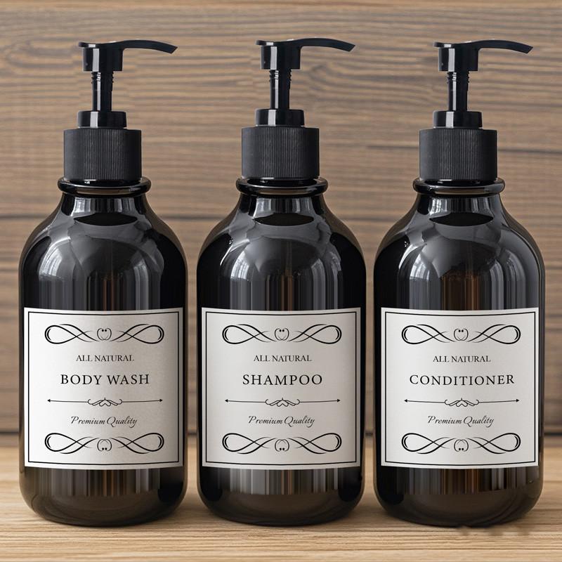 Бутылка для мыла HOT, дозатор для жидкого мыла, многоразовый шампунь, кондиционер, гель для душа, контейнер с этикеткой/стойкой