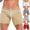 Летние мужские сексуальные шорты с ремешками, праздничные повседневные брюки 3/4