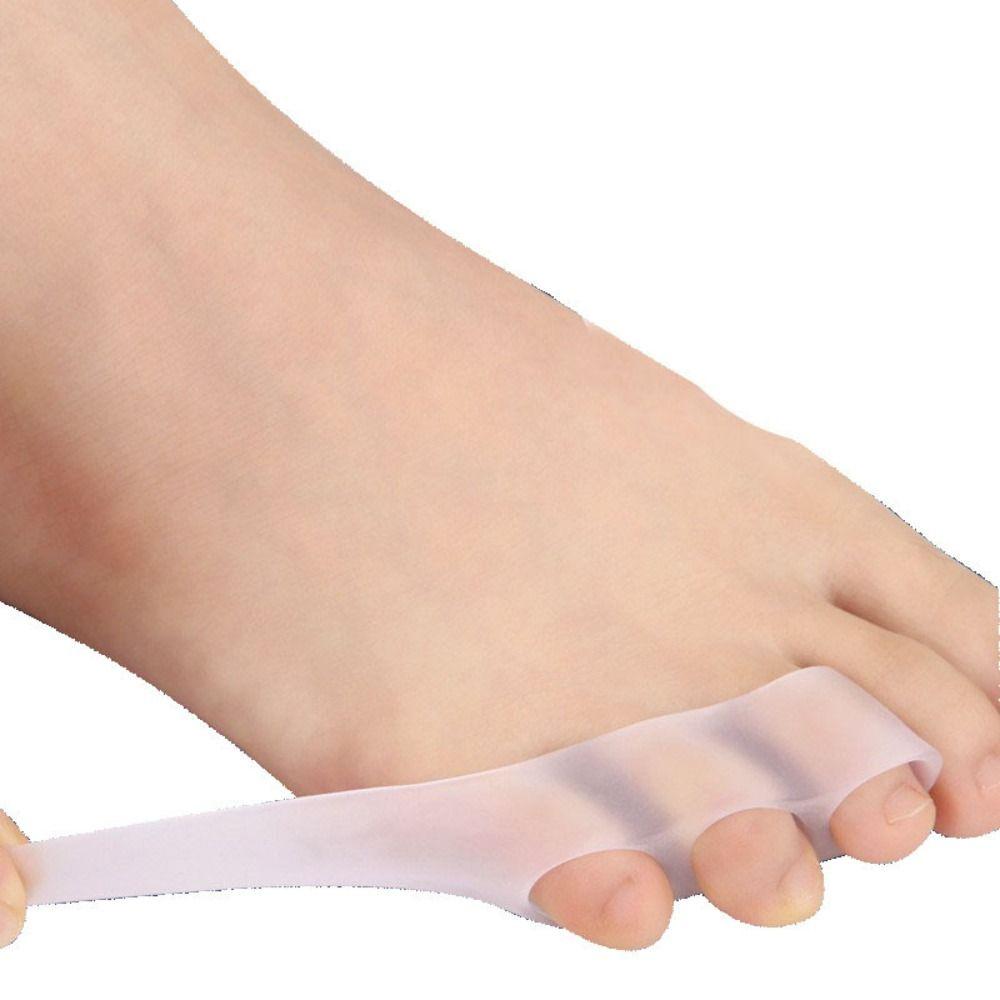 2Pcs Silicone Gel Toe Straightener Little Toe Fit Bunion Corrector Blister Prevention