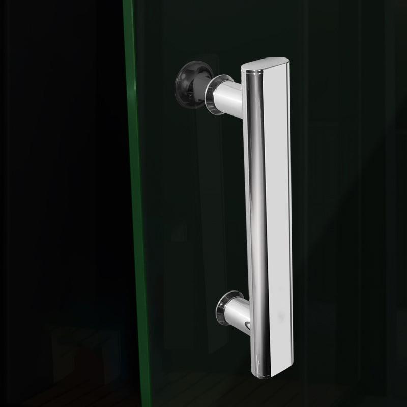 2 шт./упак. серебряная ручка для двери душевой кабины, ручка для стеклянной двери ванной комнаты, сделай сам, нержавеющая сталь, 145 мм, центры отверстий, ручка для двери душа