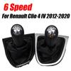5 Speed Leather Gear Stick Gaiter For Renault Clio IV 2012-2020 Black Boot Cover Gaitor Collar LHD