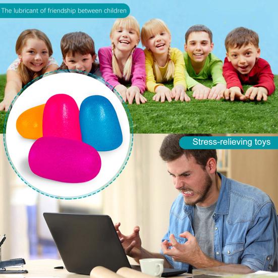 4 шт. Радужная конфета-сжиматель, игрушка для снятия стресса, разноцветные леденцы, сенсорная игрушка, портативный легкий успокаивающий мячик для снятия стресса, игрушка-фиджет