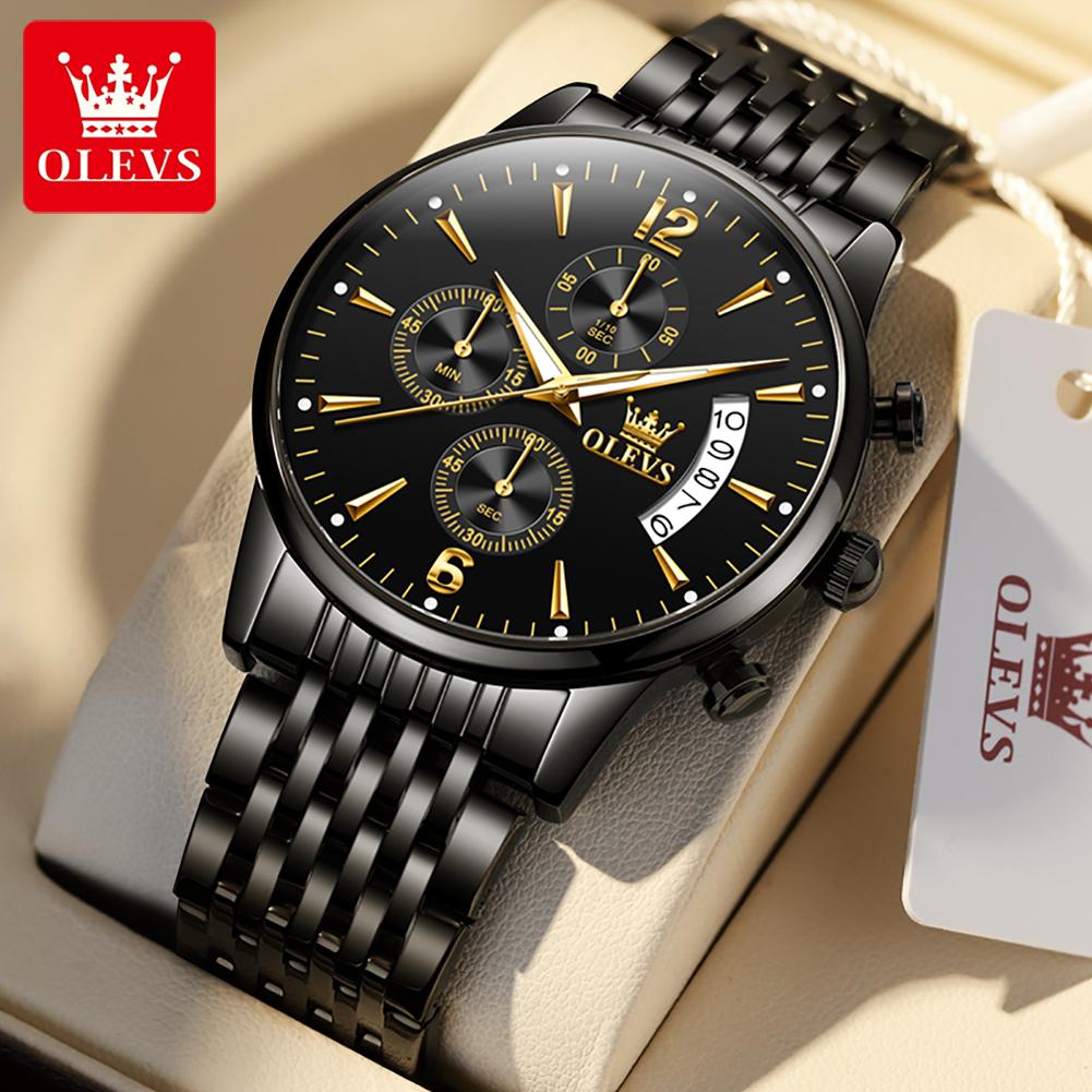 OLEVS Brand Men's Watch Quartz Watch Multi functional Waterproof 2867