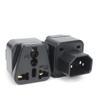 Universal C13 Female UPS Plug C14 Male 250V Power Adapter PDU Plug Conversion Plug Plug Adapter