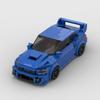 MOC Subaru WRX STI 303 детали, гоночный спортивный автомобиль, конструктор, развивающая игрушка для мальчиков.