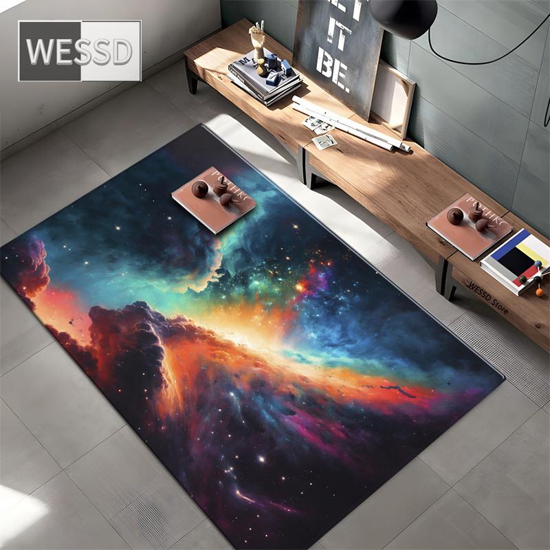 3D Carpets For Children's Bedroom Universe Rug Planet Black Hole Outer Space Carpet For Boys Custom Carpet Bath Mat 3D