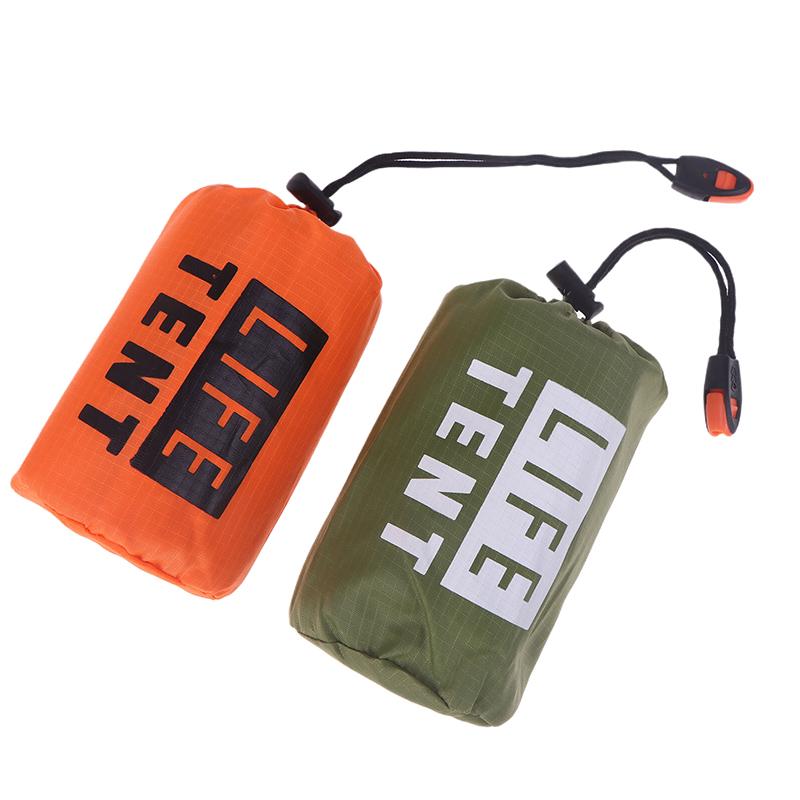 Аварийное укрытие для 1 человека, палатка для выживания, комплект, треугольная палатка из алюминиевой пленки, спальный мешок с сумкой для хранения, уличное термоодеяло