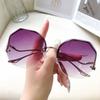 Square Sunglasses Woman Fashion Rimless Gradient Sun Glasses Brand Designer Sun Glasses for Women
