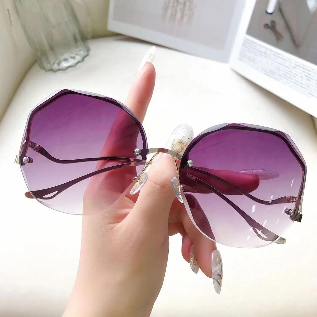 Square Sunglasses Woman Fashion Rimless Gradient Sun Glasses Brand Designer Sun Glasses for Women