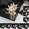 Брошь Ретро Стиль Цветок Растение Дизайн Зажим для Лацкана Костюма с Инкрустацией Имитацией Опала Свитеры Воротники Шляпы Сумки Пальто Шарфы Значок Аксессуар для Наряда